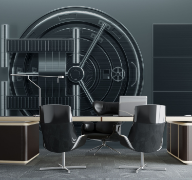 Ontwerp van veilige kamer fototapet - TenStickers