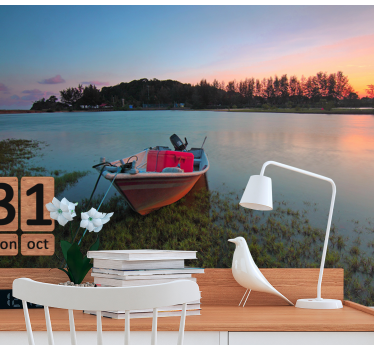 Sereen waterlandschap fototapet landschap - TenStickers