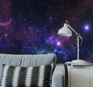 Slaapkamer fotobehang Universum met duizenden sterren - TenStickers