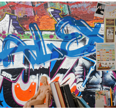 Stedelijke straatstijl Fotobehang graffiti - TenStickers
