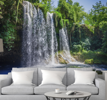 Waterval landschap fotobehang - TenStickers