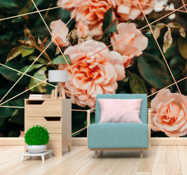 Zachte rozenbloesems bloemen foto behang - TenStickers
