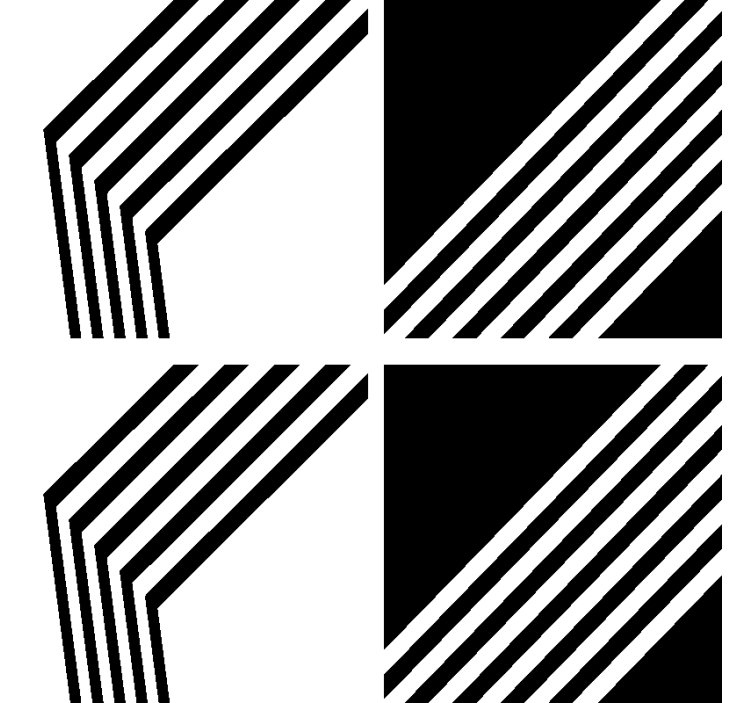 Moderne onderzetters Moderne strepen - TenStickers