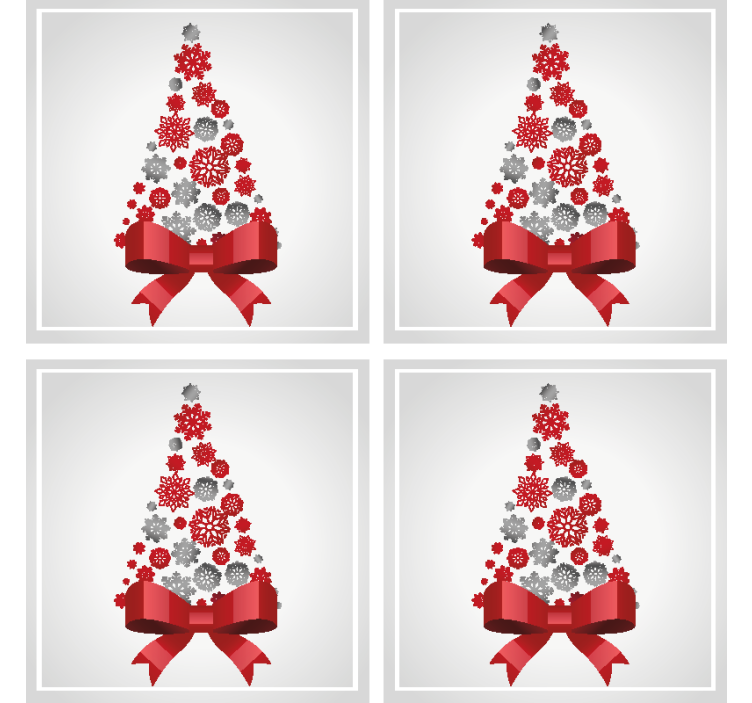 Kerst onderzetters  - TenStickers