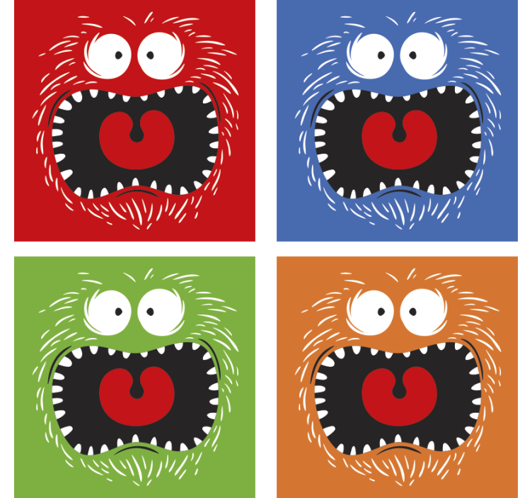 Moderne en kleurrijke halloween-drankonderlegger voor glazen - TenStickers