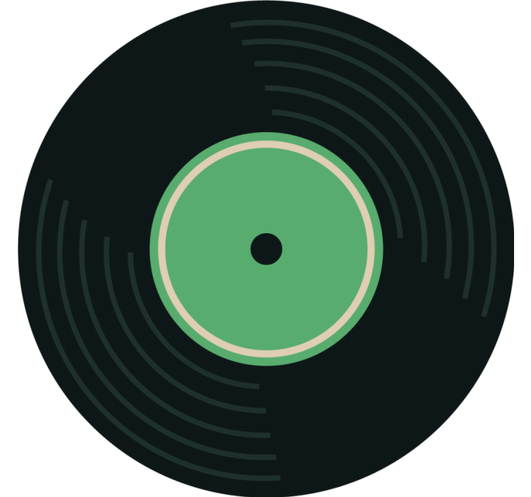 Discoset voor elke set vintage onderzetters - TenStickers