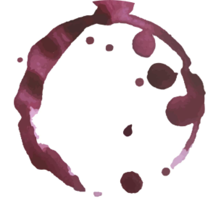 Wijnvlekken onderzetters - TenStickers