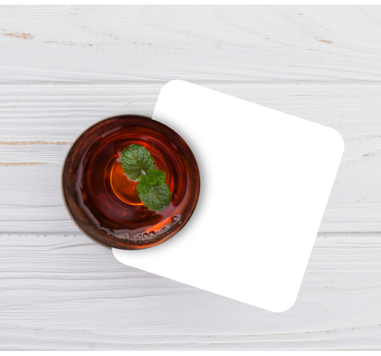 Eenkleurig wit onderzetters - TenStickers