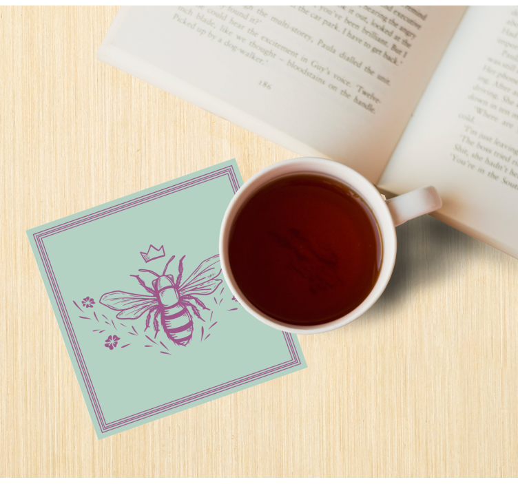 Enge onderzetters bij met kroon - TenStickers