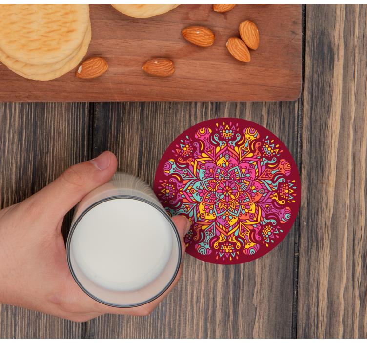 Enge onderzetters levendige botanische print - TenStickers