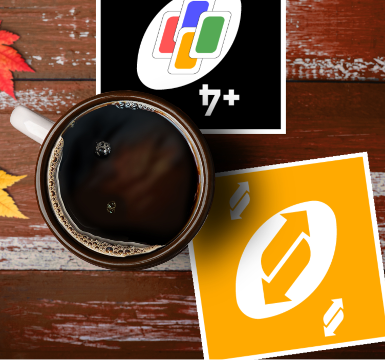 Enge onderzetters met kleurrijke kaartmotieven - TenStickers