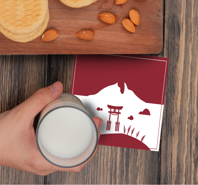 Enge onderzetters mountain torii poort - TenStickers