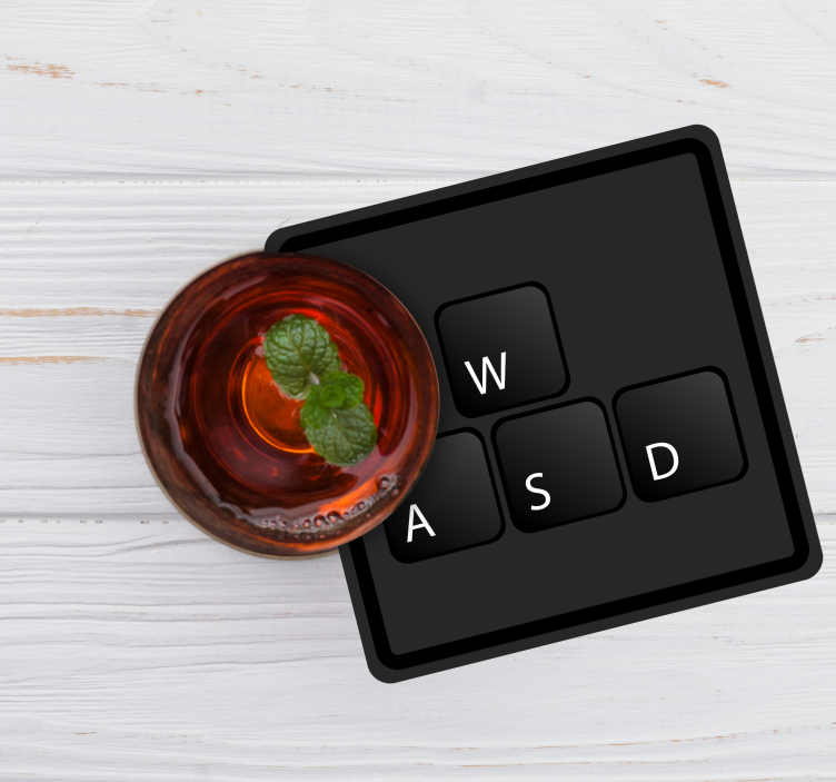 Enge onderzetters Toetsenbordknoppen eenkleurig - TenStickers