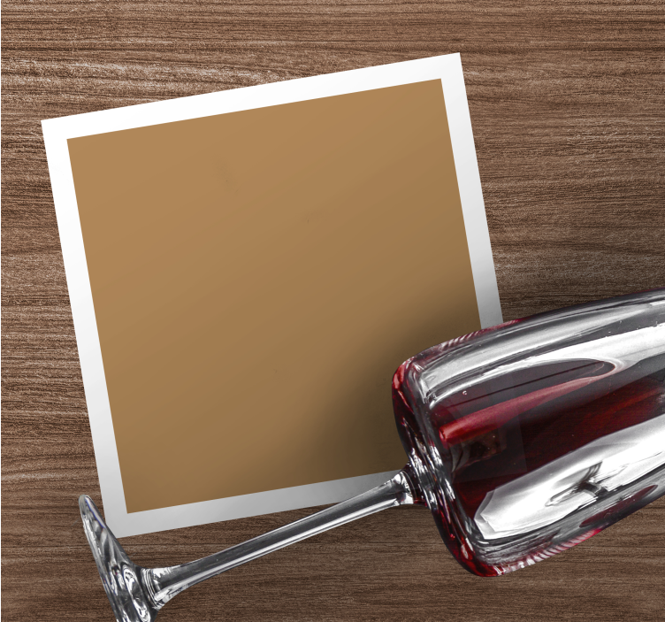 Gepersonaliseerde onderzetters elegante bruine ruimte - TenStickers