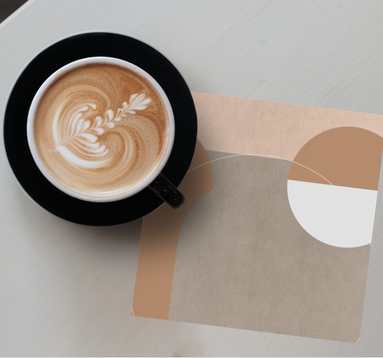 Moderne onderzetters abstract geometrische vormen - TenStickers