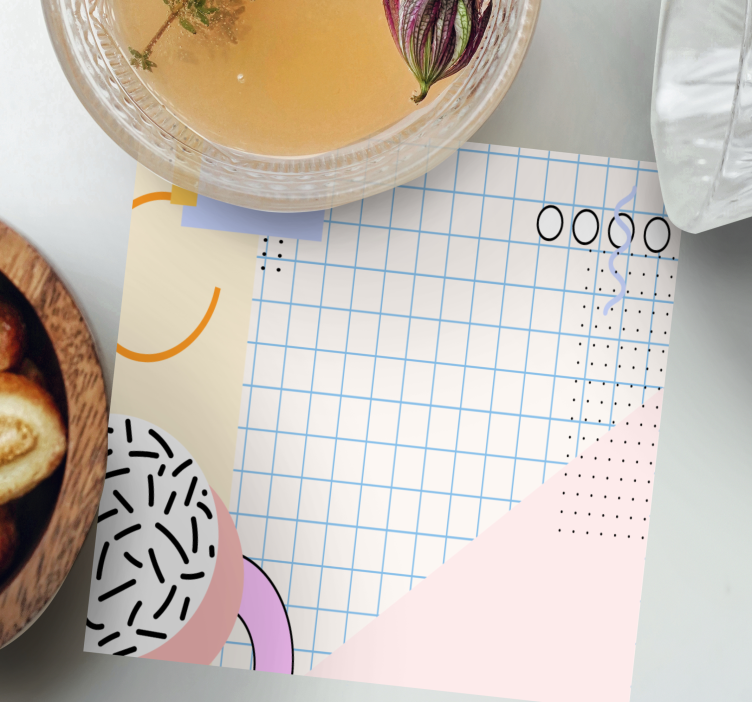 Moderne onderzetters met geometrisch patroon - TenStickers