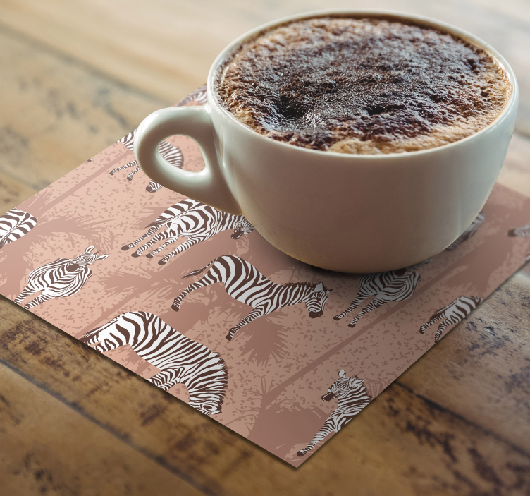 Moderne onderzetters met zebra textuur - TenStickers