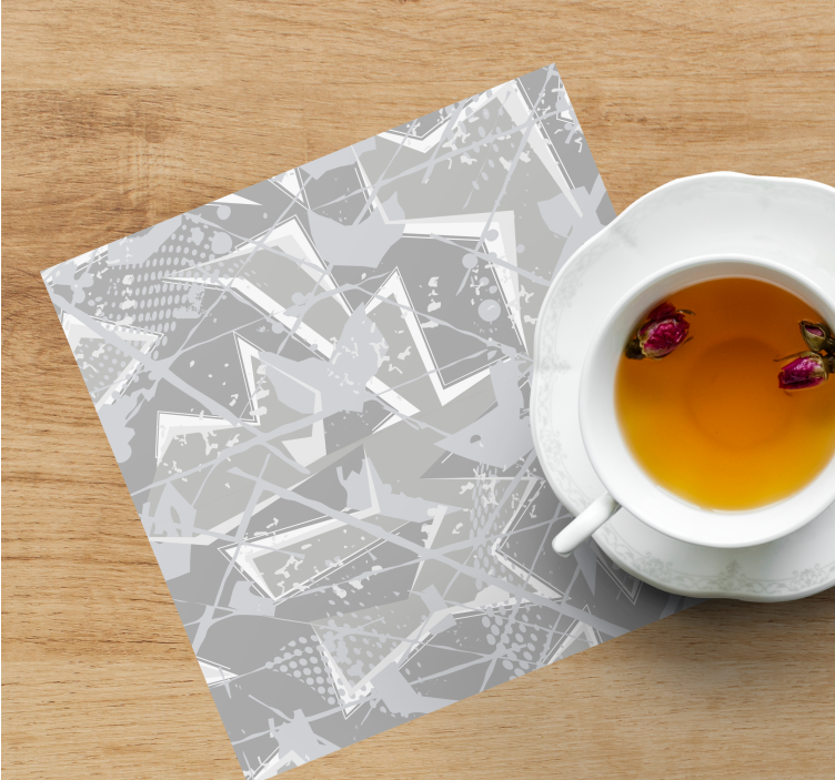 Onderzetters abstract geometrisch motief - TenStickers