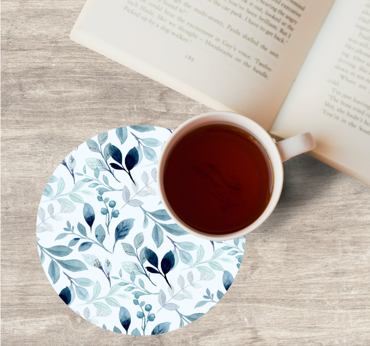 Onderzetters bloembladpatroon - TenStickers