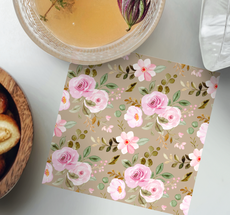 Onderzetters botanisch print motief - TenStickers