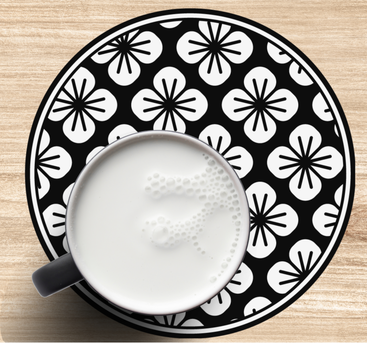 Onderzetters botanische textuur oppervlak - TenStickers