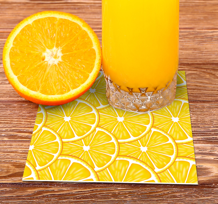 Onderzetters citrus schijf concept - TenStickers