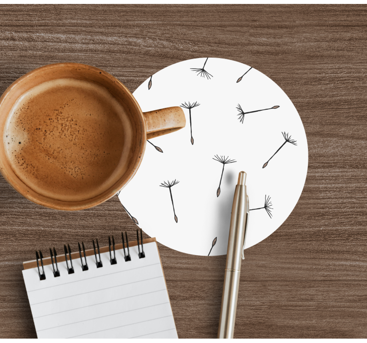 Onderzetters delicaat zaadpatroon - TenStickers