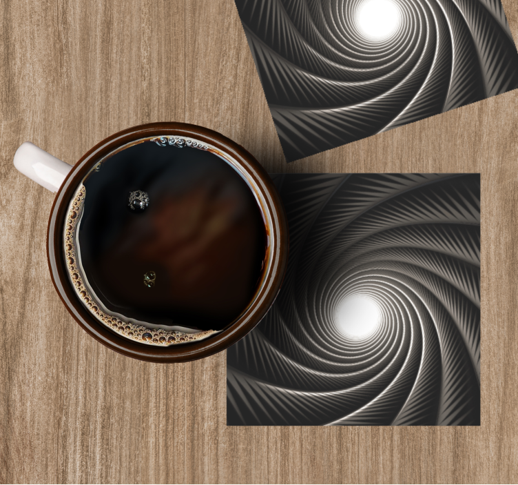 Onderzetters dynamisch draaiend patroon - TenStickers