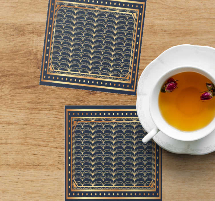 Onderzetters elegant geometrisch patroon - TenStickers