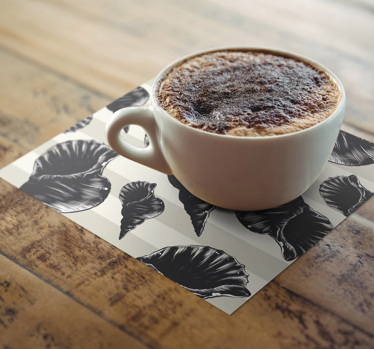 Onderzetters elegant schelp patronen - TenStickers