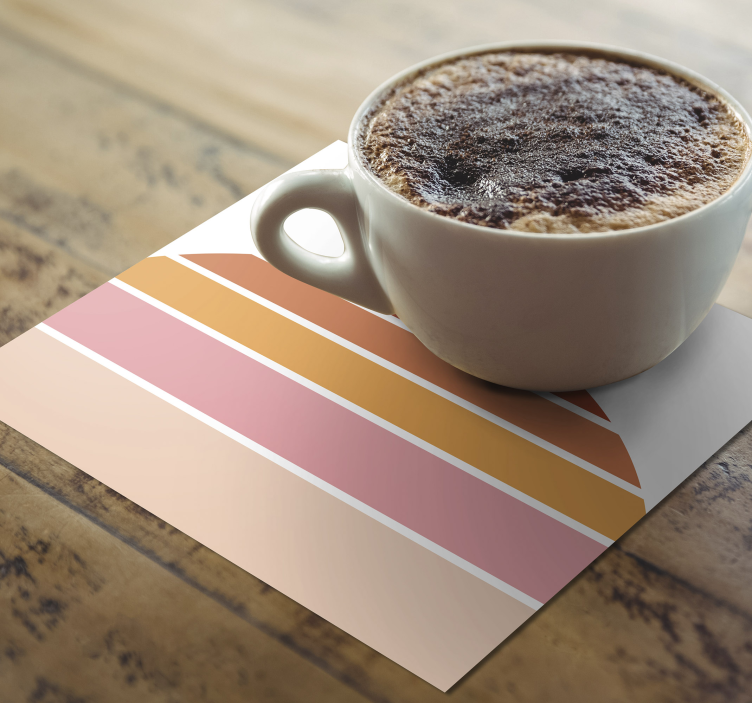 Onderzetters gelaagde kleurvorm - TenStickers