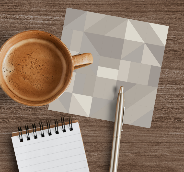 Onderzetters geometrisch driehoek motief - TenStickers