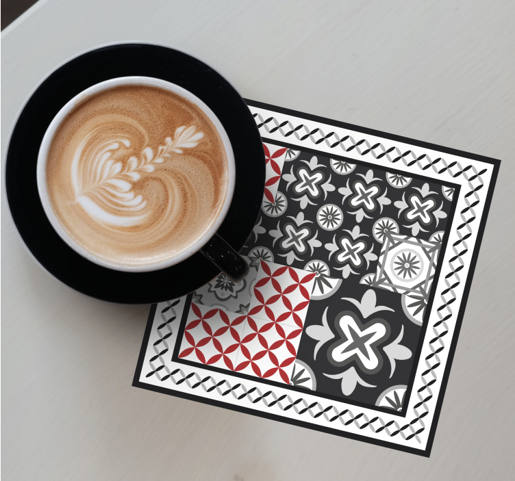 Onderzetters geometrische patronen collage - TenStickers