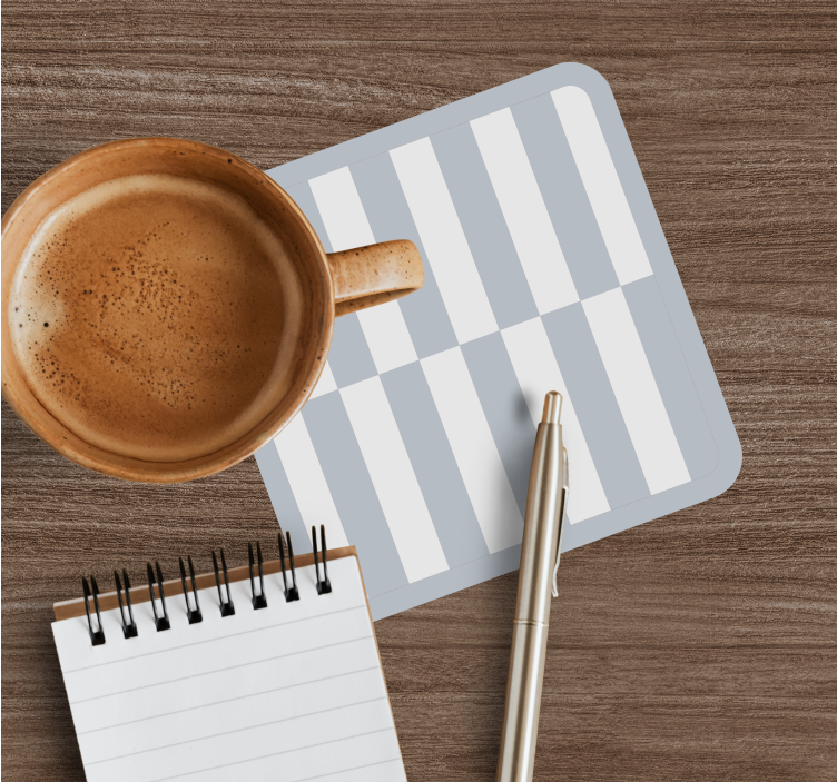 Onderzetters gestreept oppervlak patroon - TenStickers