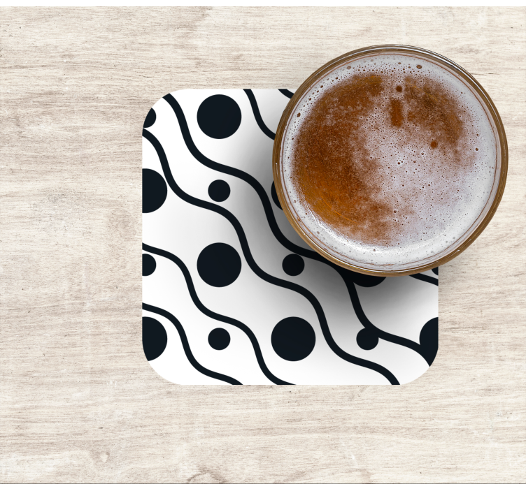 Onderzetters golfpatroon met cirkels - TenStickers