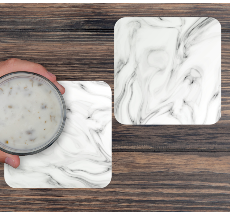 Onderzetters marmer swirl patroon - TenStickers