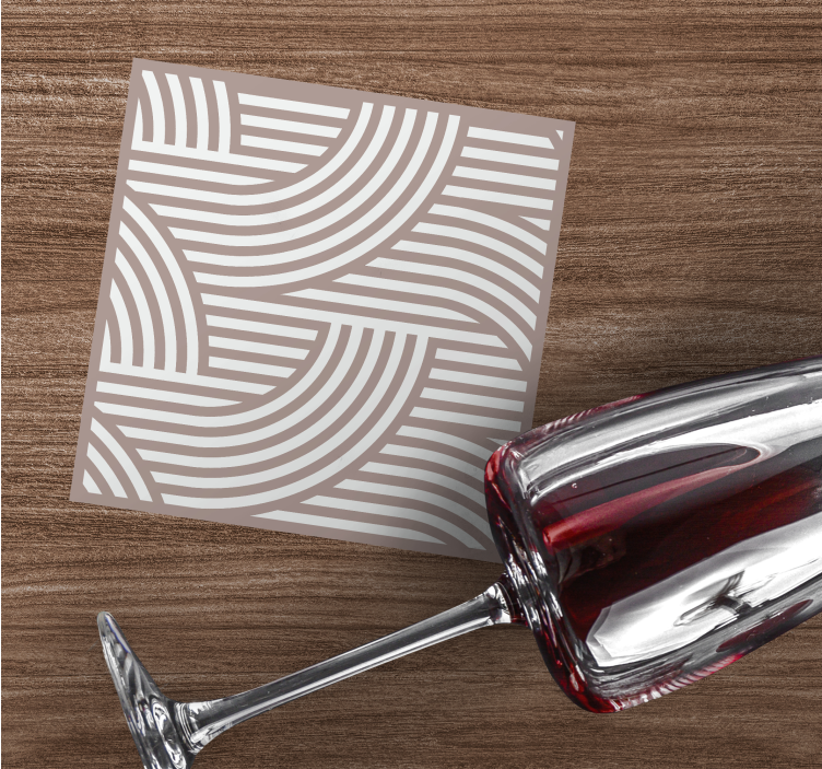 Onderzetters met gelaagd lijnpatroon - TenStickers