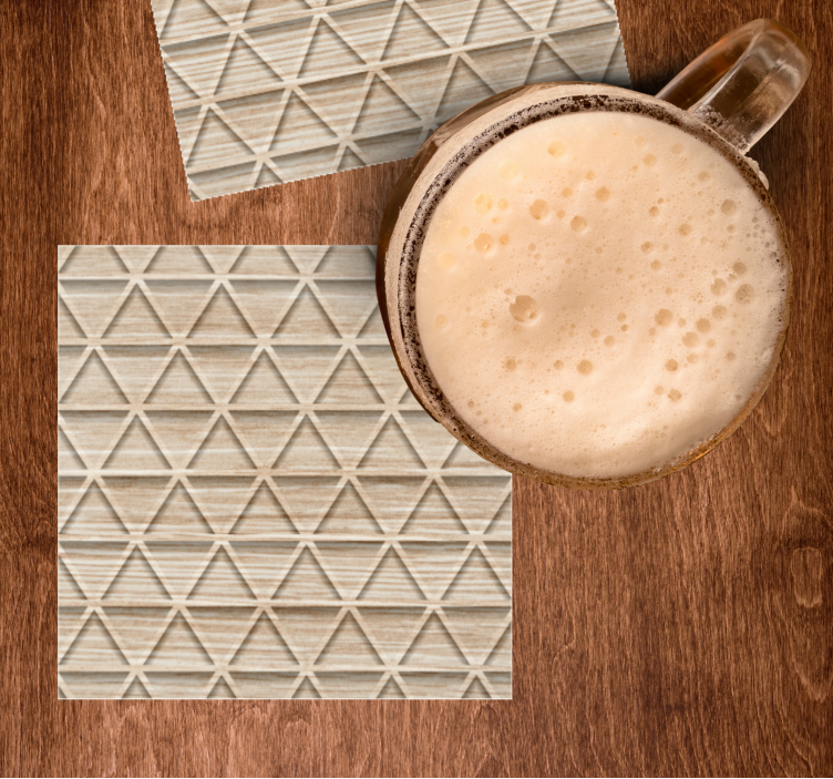 Onderzetters met gestructureerd geometrisch patroon - TenStickers