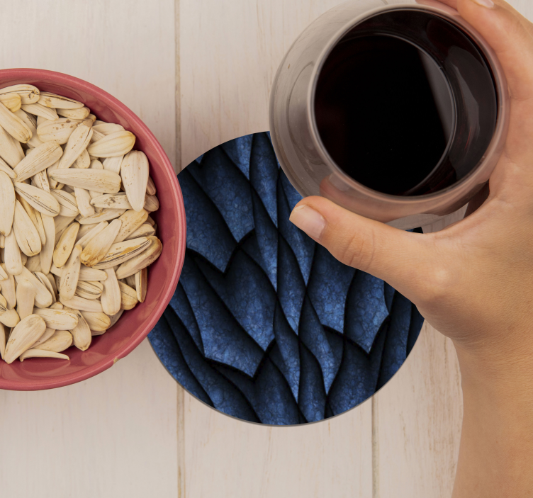 Onderzetters met gestructureerd golfpatroon - TenStickers