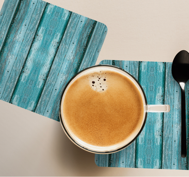 Onderzetters met gestructureerd plankoppervlak - TenStickers