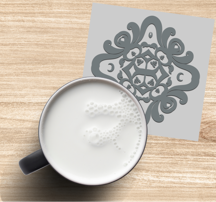 Onderzetters met ingewikkeld patroon motief - TenStickers