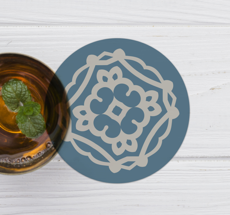 Onderzetters met ingewikkeld patroon overlay - TenStickers