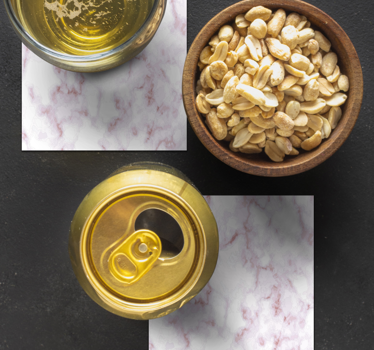 Onderzetters met marmerpatroon effect - TenStickers