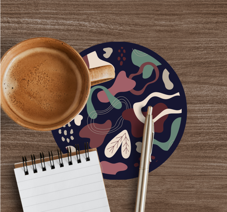 Onderzetters met organisch vormen patroon - TenStickers