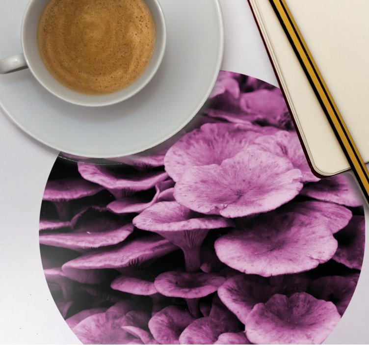 Onderzetters met textuur en bloempatroon - TenStickers