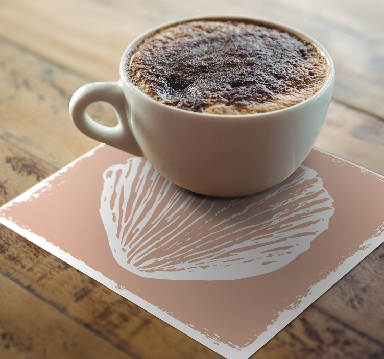 Onderzetters shellpatroon elementen - TenStickers