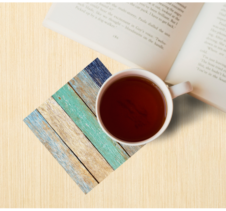 Onderzetters verweerde houten planken - TenStickers