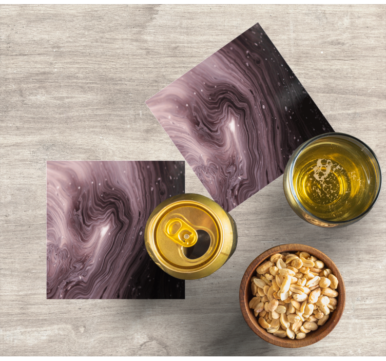 Onderzetters vloeibaar marmerpatroon - TenStickers