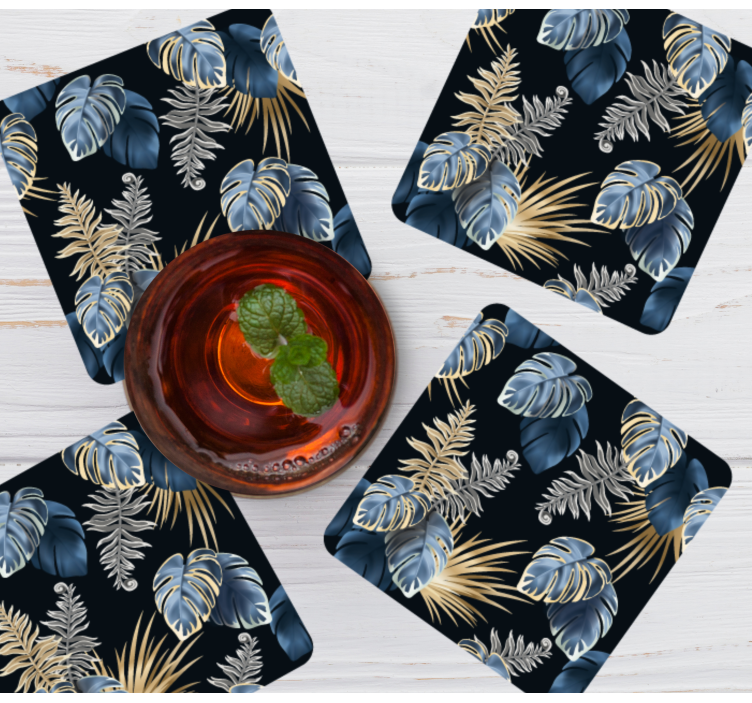 Onderzetters weelderig tropisch loof - TenStickers