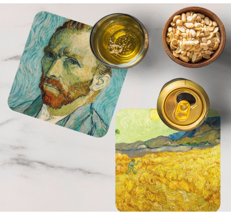 Stijlvolle Van Gogh onderzetters - TenStickers